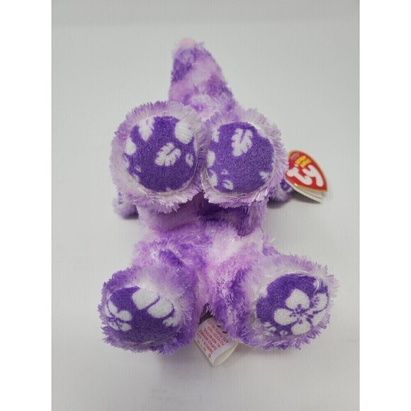 TY BEANIE BABY PURPLE COASTLINE ELEPHANT PLUSH COLLECTIBLE TRUNK UP 2007 W/ TAG - Picture 8 of 12
